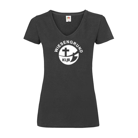 Damen-V-Neck T-Shirt - Landjugend Wiesengrund