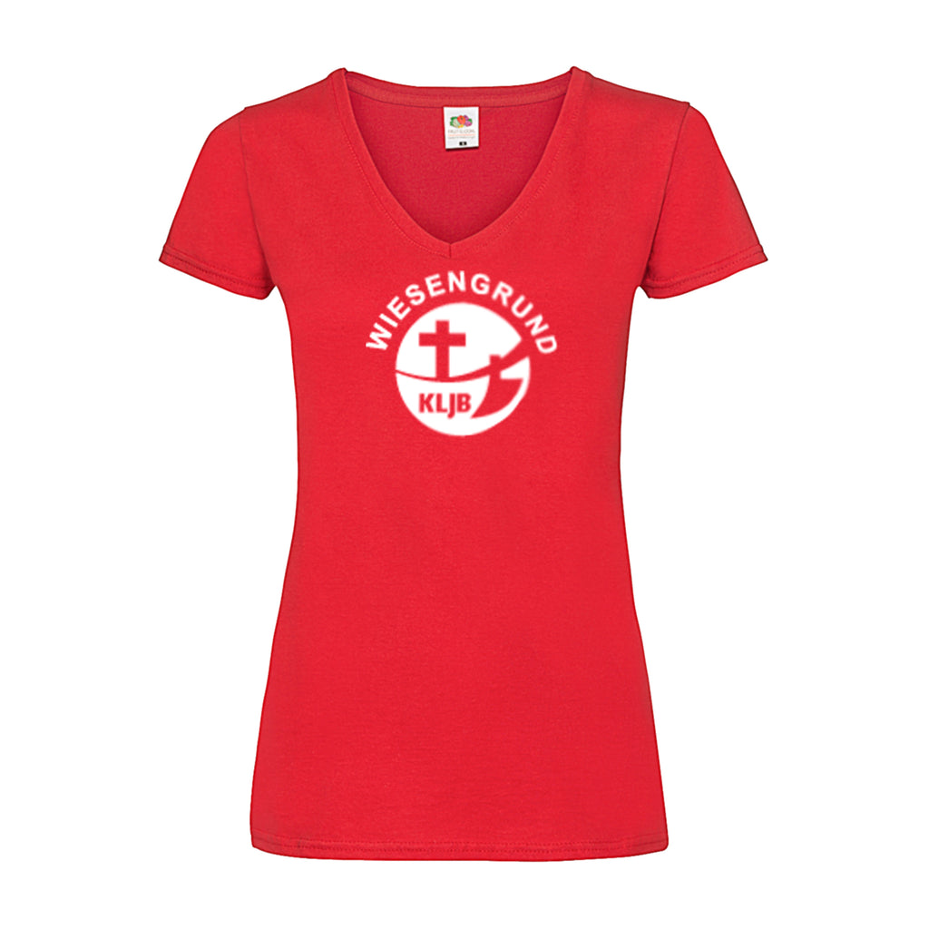 Damen-V-Neck T-Shirt - Landjugend Wiesengrund